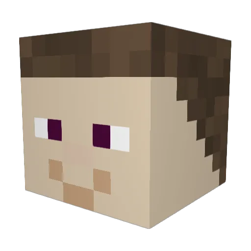 Jaredloveridge Minecraft avatar head, 3D render
