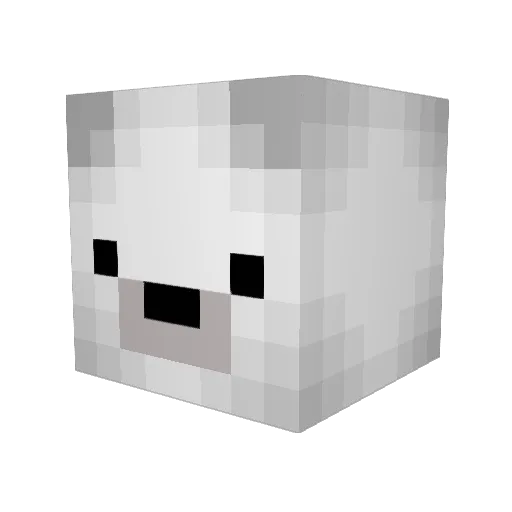 JarenHaoshoku Minecraft avatar head, 3D render