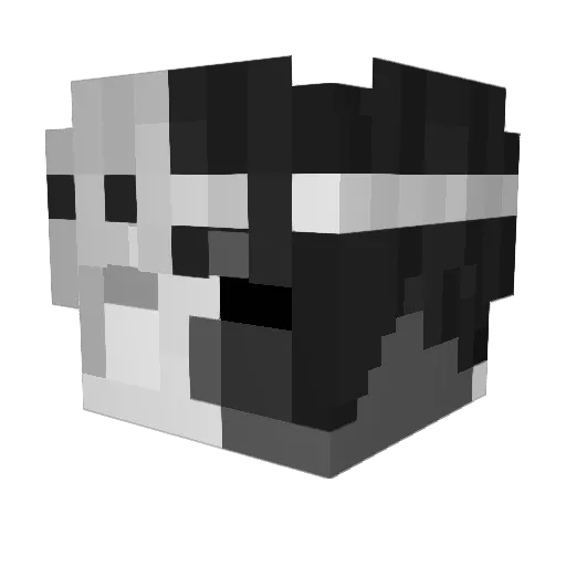 Jargin Minecraft avatar head, 3D render