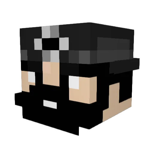 Jari8363 Minecraft avatar head, 3D render