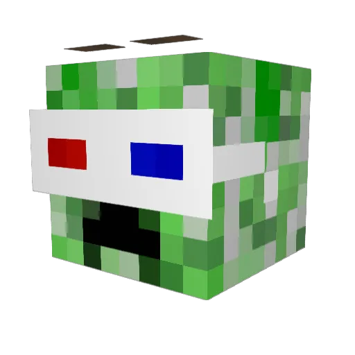 Jarj11 Minecraft avatar head, 3D render