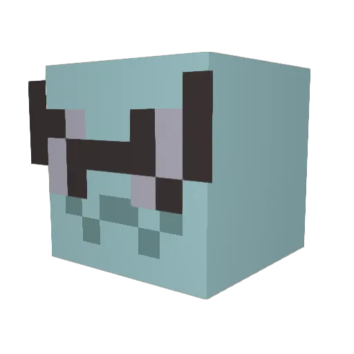 Jarjawna Minecraft avatar head, 3D render