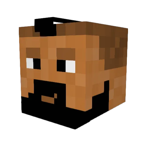 Jarkeer Minecraft avatar head, 3D render