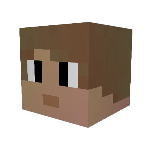 JarkoJason Minecraft avatar head, 3D render