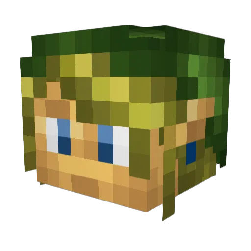 Jarl64 Minecraft avatar head, 3D render