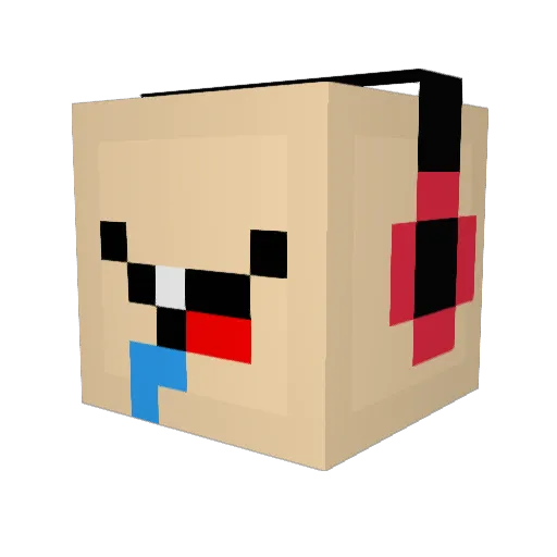 JarlBlush Minecraft avatar head, 3D render