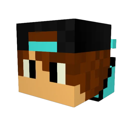 Jarmo_vdb Minecraft avatar head, 3D render