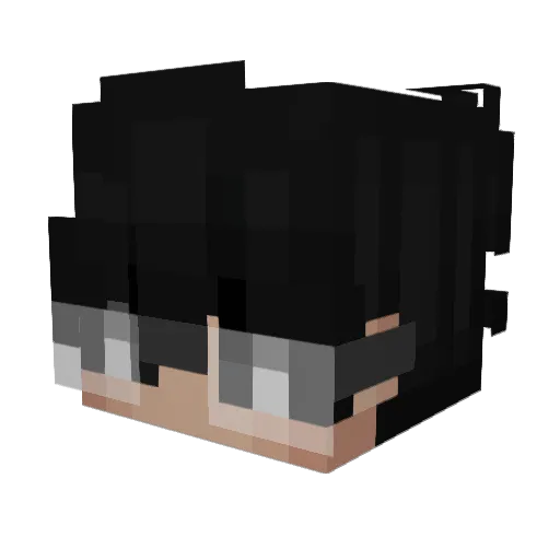Jarn3_Lu Minecraft avatar head, 3D render