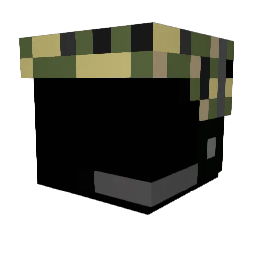 Jarnaly Minecraft avatar head, 3D render