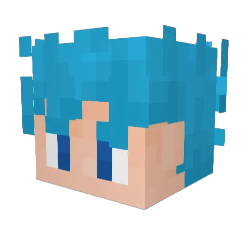Jarndt Minecraft avatar head, 3D render