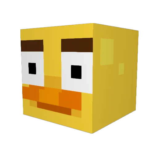 JaroJ Minecraft avatar head, 3D render