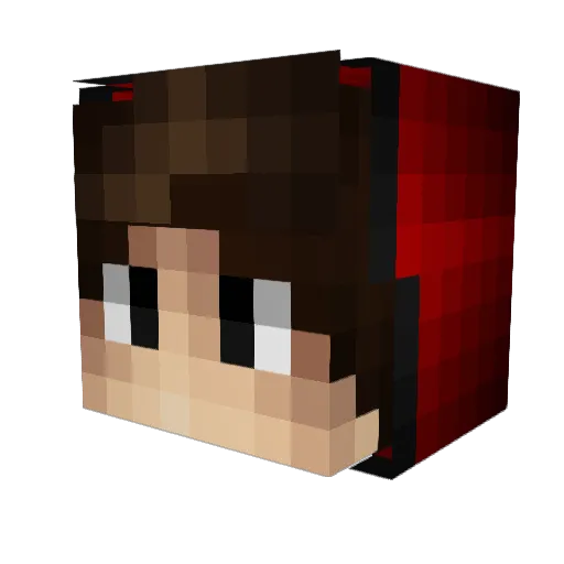JaroPlaysGames Minecraft avatar head, 3D render