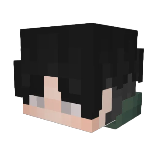 Jarodpen Minecraft avatar head, 3D render