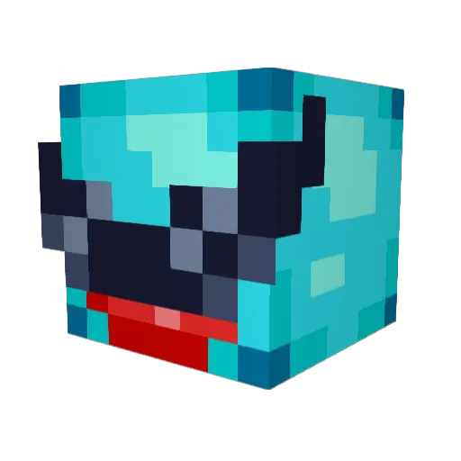 Jarol Minecraft avatar head, 3D render