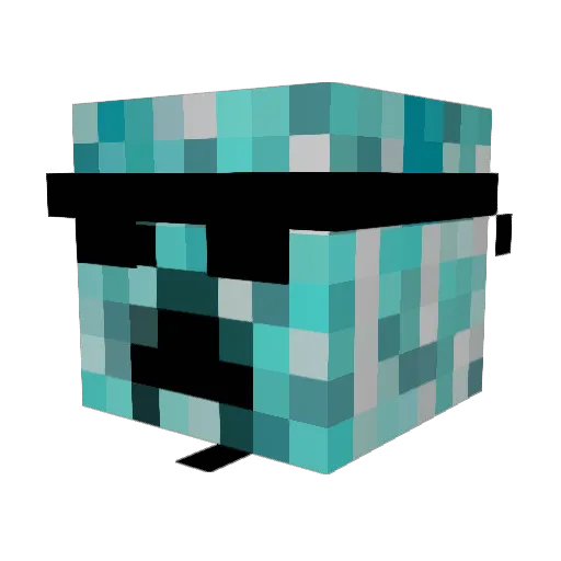 Jarolein Minecraft avatar head, 3D render