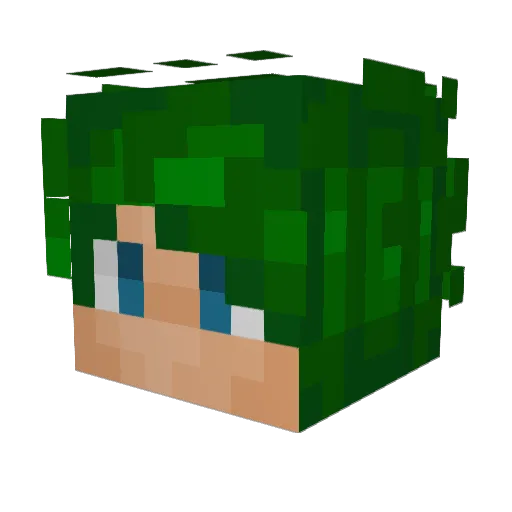 Jarons Minecraft avatar head, 3D render
