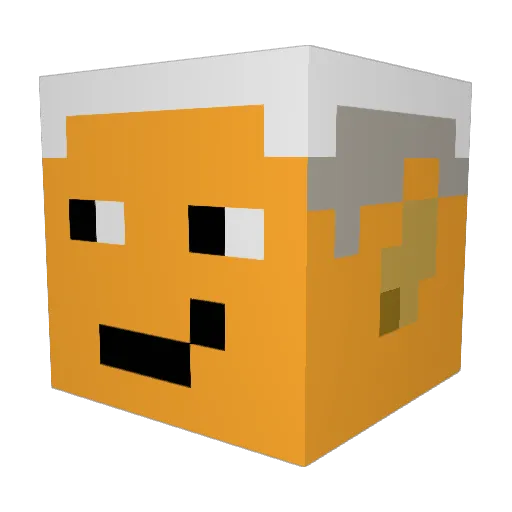 Jaros345 Minecraft avatar head, 3D render