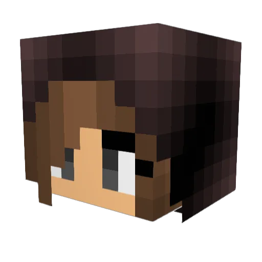Jarosley Minecraft avatar head, 3D render