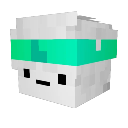JarownXD Minecraft avatar head, 3D render