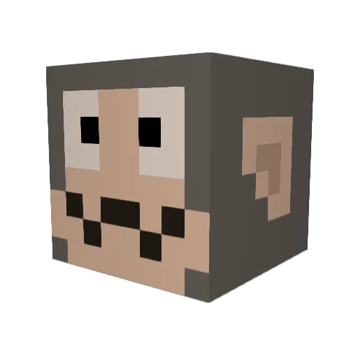 JarrCCB Minecraft avatar head, 3D render
