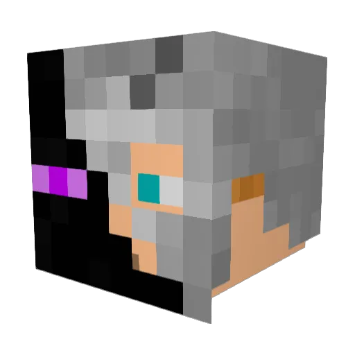 Jarrahdale Minecraft avatar head, 3D render