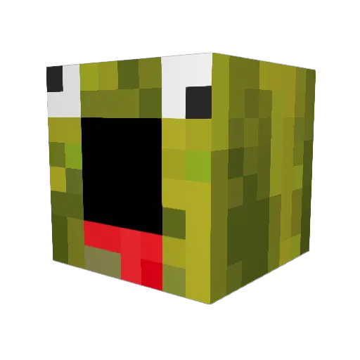 JarredD13 Minecraft avatar head, 3D render