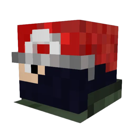 JarrettMcD Minecraft avatar head, 3D render