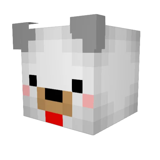 Jarrito_ Minecraft avatar head, 3D render