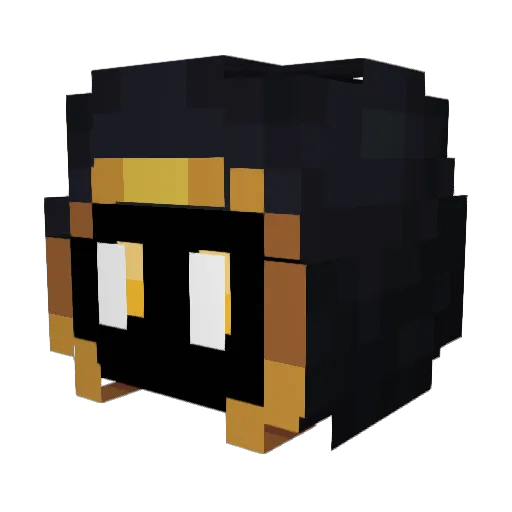 Jarrry Minecraft avatar head, 3D render