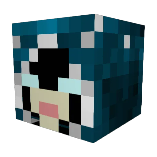 Jars0Are0Red Minecraft avatar head, 3D render