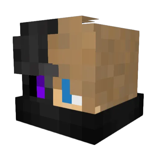 Jarskaa Minecraft avatar head, 3D render