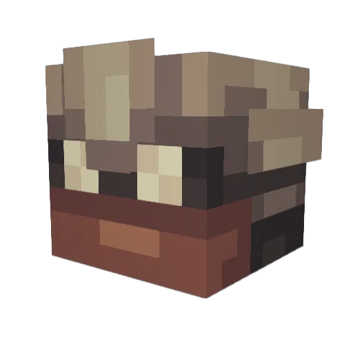 Jartny Minecraft avatar head, 3D render