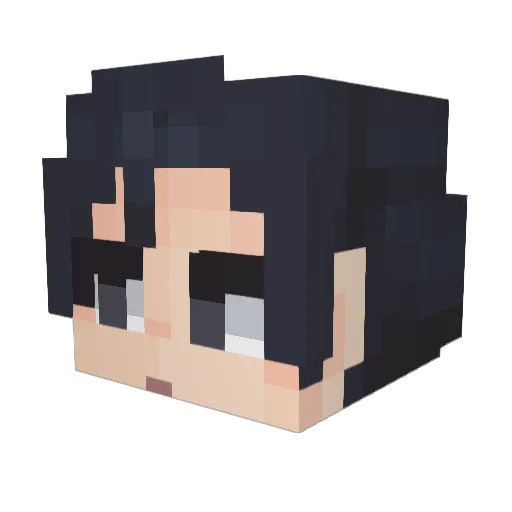 Jaru_le Minecraft avatar head, 3D render