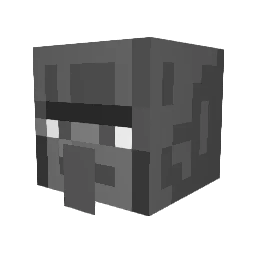 Jarvinx Minecraft avatar head, 3D render