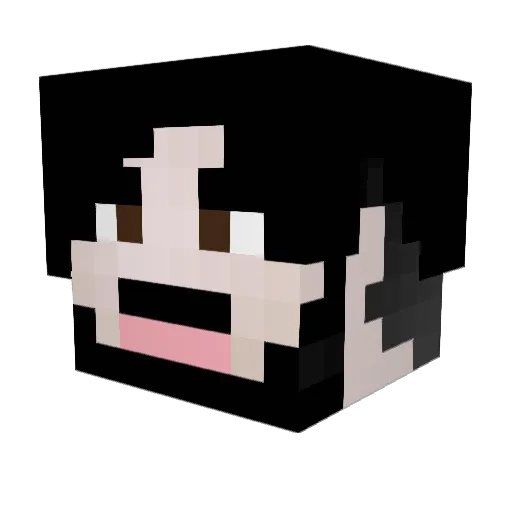 JarvisFS Minecraft avatar head, 3D render