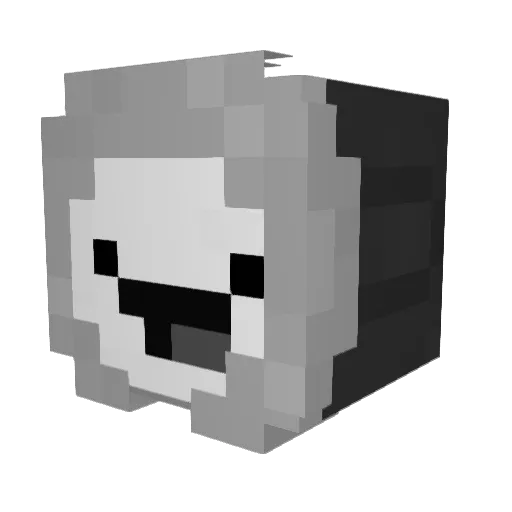Jarz Minecraft avatar head, 3D render