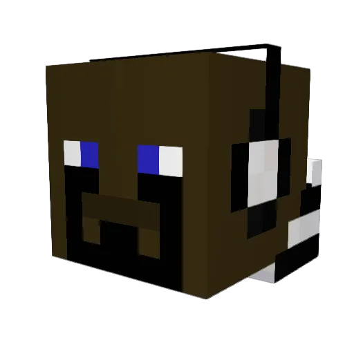 Jarzaz Minecraft avatar head, 3D render