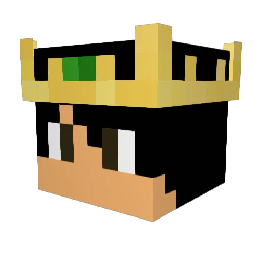 Jas0n7 Minecraft avatar head, 3D render