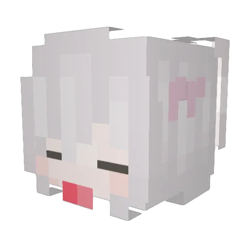 JasCoco Minecraft avatar head, 3D render