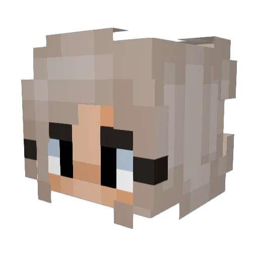 JasNiya1 Minecraft avatar head, 3D render
