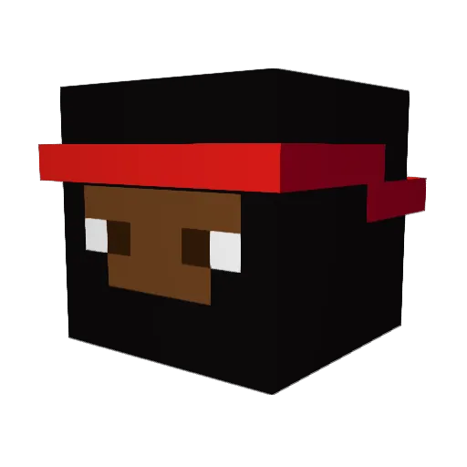 Jas_RP Minecraft avatar head, 3D render