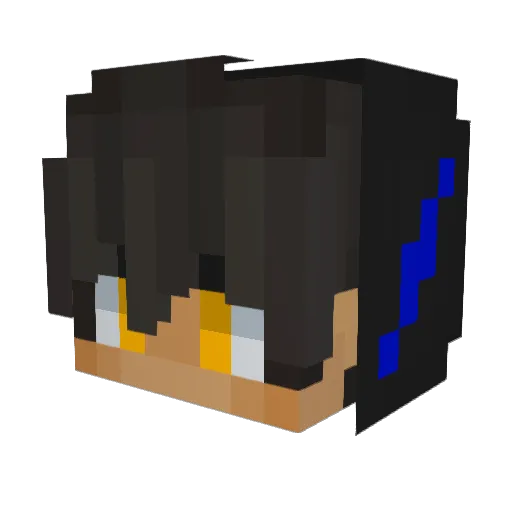Jasaluc Minecraft avatar head, 3D render
