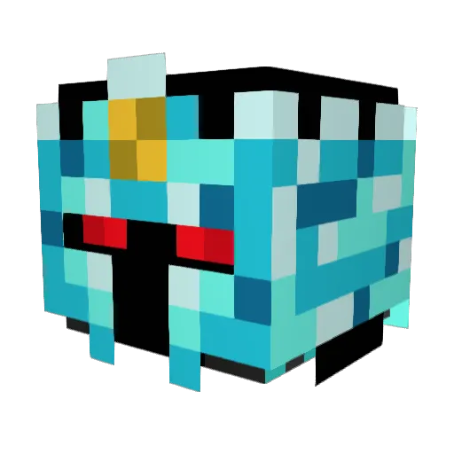 JasaurusRex Minecraft avatar head, 3D render
