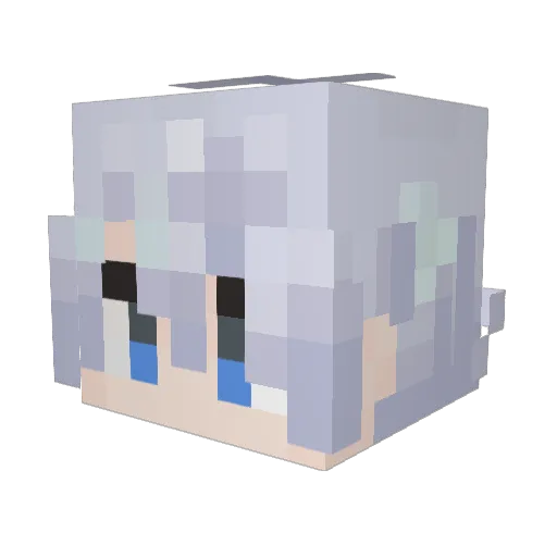 Jasbun Minecraft avatar head, 3D render