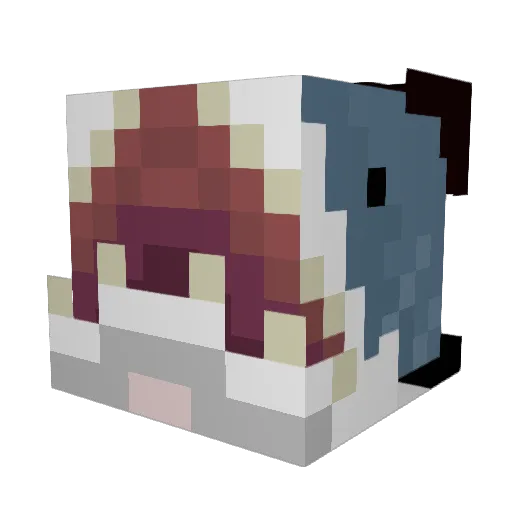 Jaschkeher Minecraft avatar head, 3D render