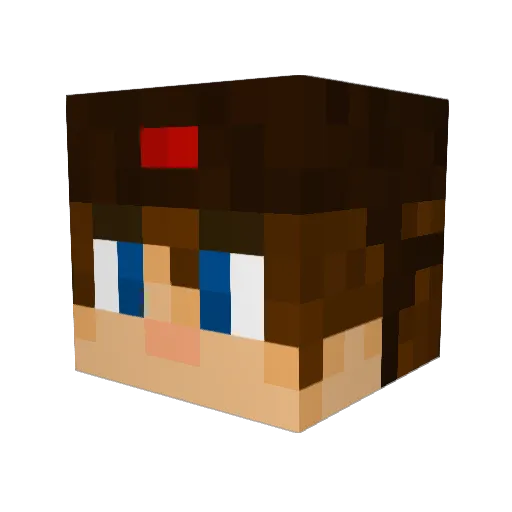 Jascker Minecraft avatar head, 3D render