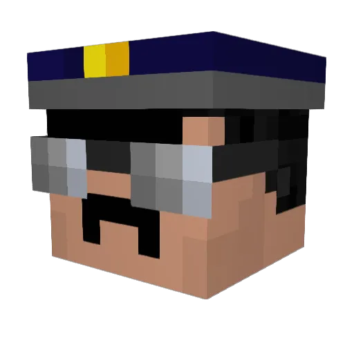 Jascott Minecraft avatar head, 3D render