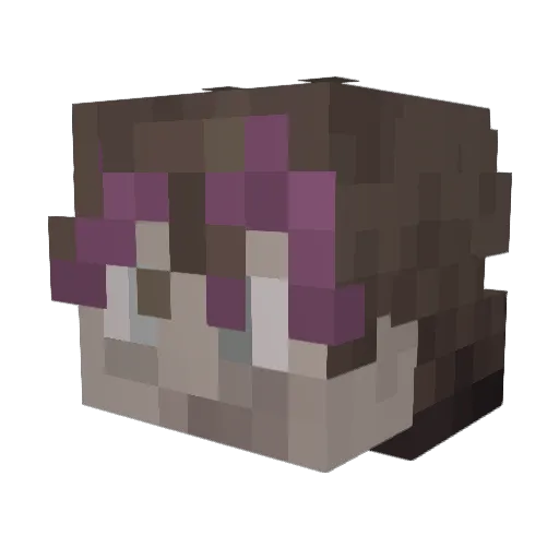 JascraftMomenYT Minecraft avatar head, 3D render