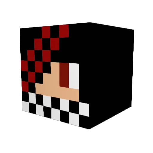 Jase768 Minecraft avatar head, 3D render