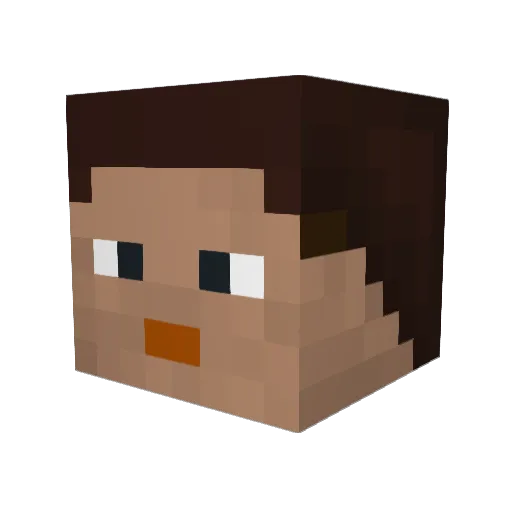 JasenSk Minecraft avatar head, 3D render